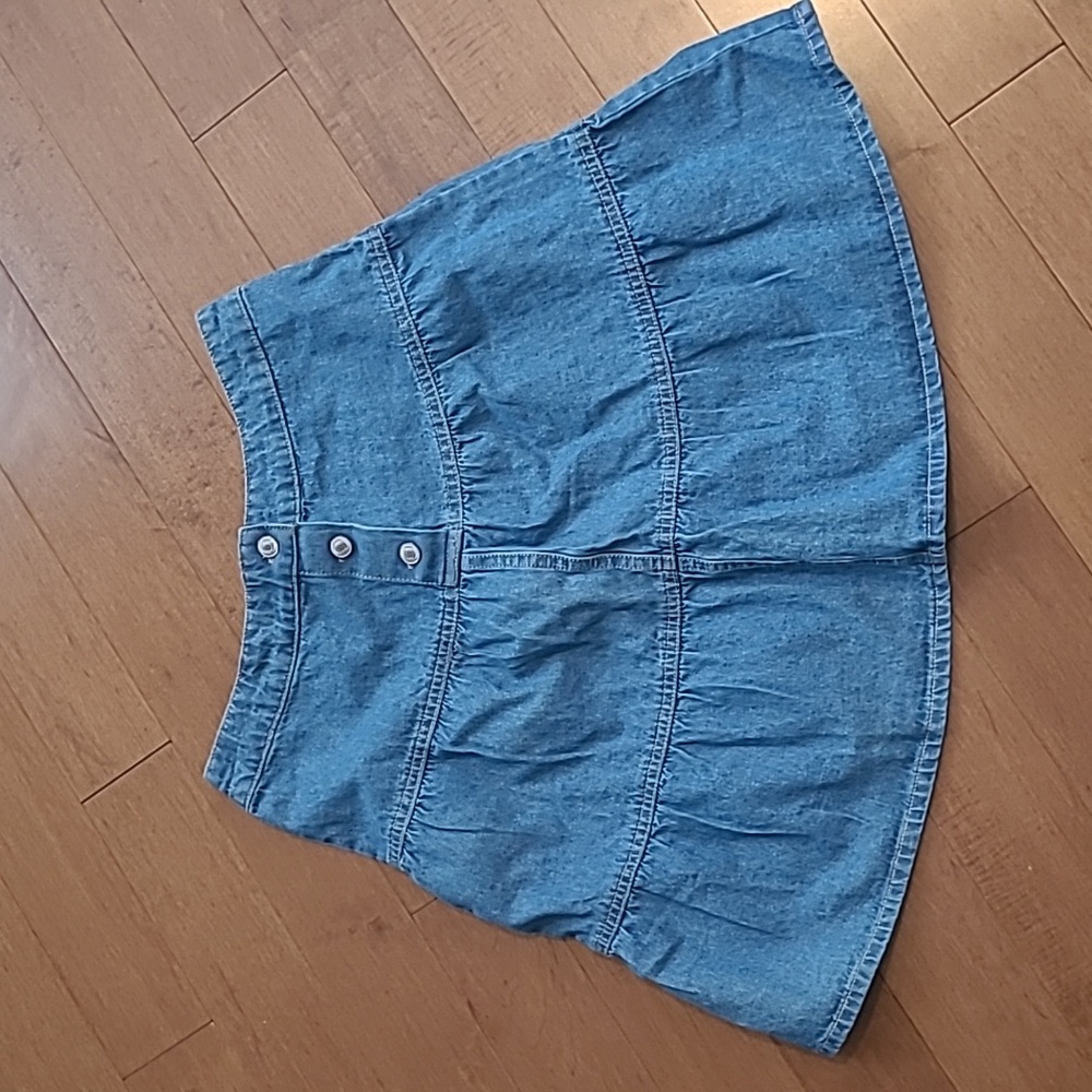 Girls Blue Denim Skirt Size 12, Japan Girls